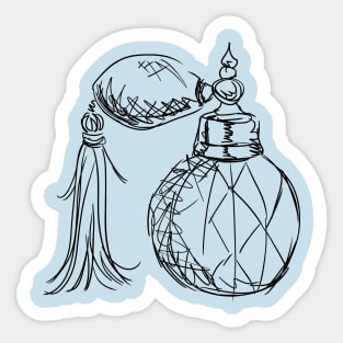 Crystal Perfume Bottle Illustration Sticker